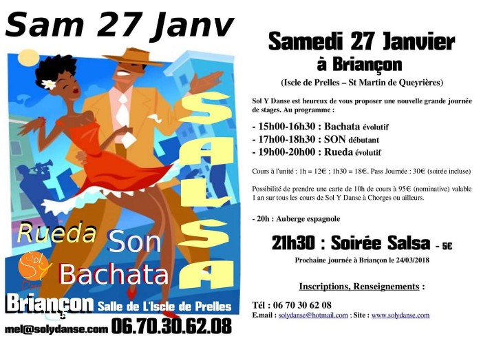Stages et Soirée Salsa - Briançon