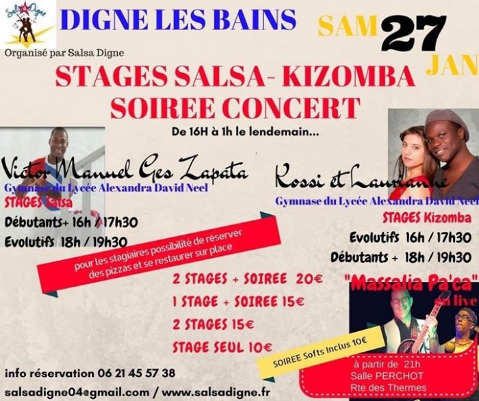 Stages et Soirée Concert - Digne