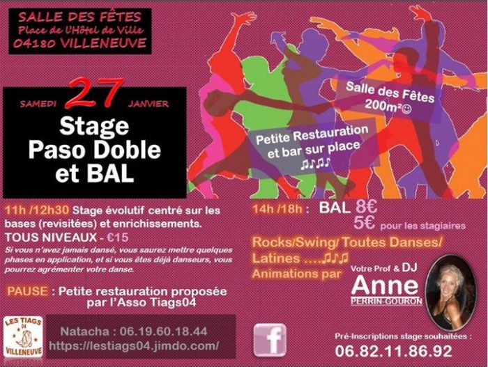 Stage de Paso Doble et bal - Villeneuve